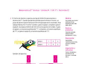 Matemática 8° básico -Unidad 4-OA 17-Actividad 2