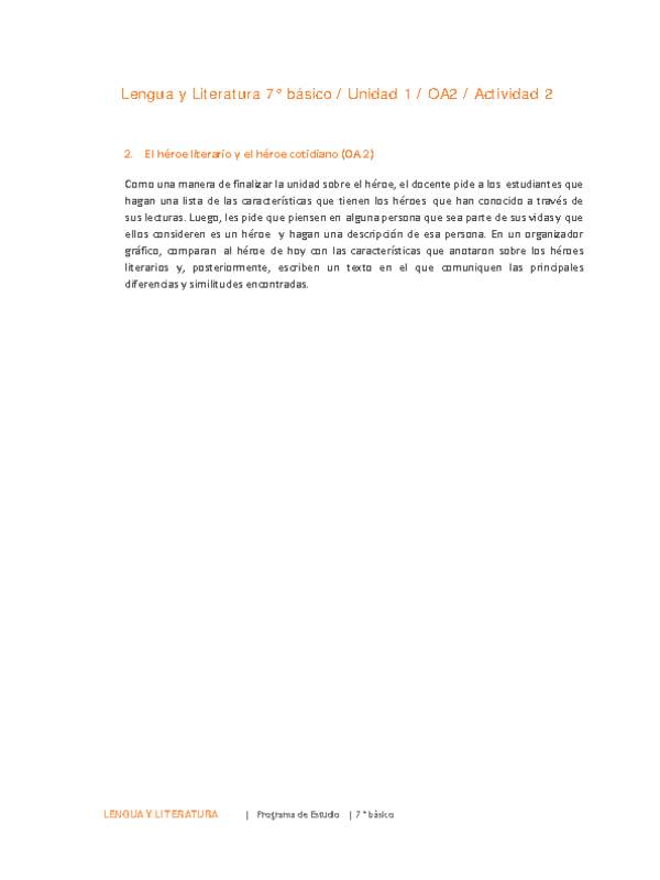 Lengua y Literatura 7° básico-Unidad 1-OA2-Actividad 2