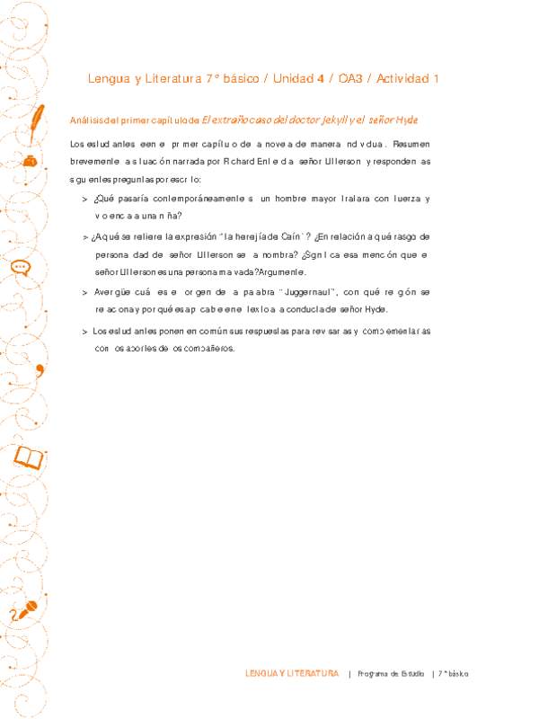 Lengua y Literatura 7° básico-Unidad 4-OA3-Actividad 1