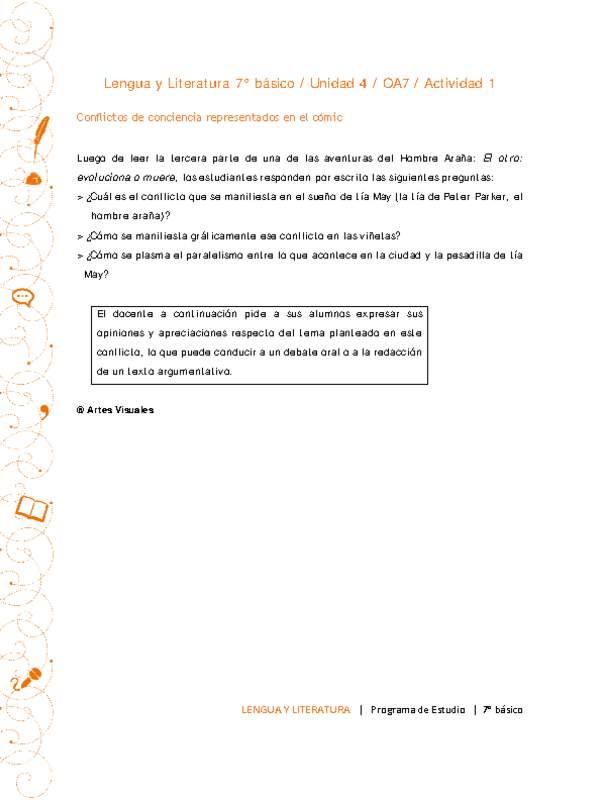 Lengua y Literatura 7° básico-Unidad 4-OA7-Actividad 2