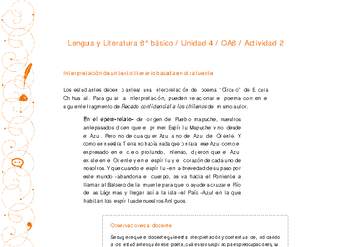 Lengua y Literatura 8° básico-Unidad 4-OA8-Actividad 2