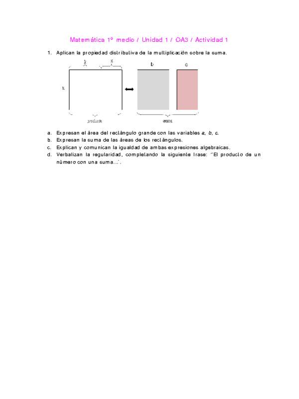 Matemática 1 medio-Unidad 1-OA3-Actividad 1