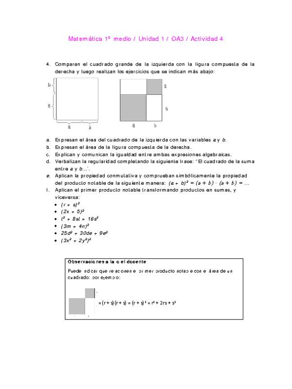 Matemática 1 medio-Unidad 1-OA3-Actividad 4