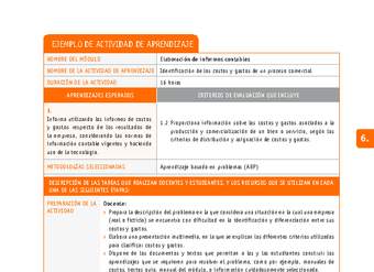 Identificación de los costos y gastos de un proceso comercial