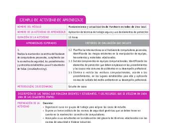 Aplicación de técnicas de trabajo seguro y uso de elementos de protección