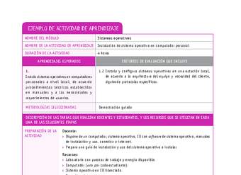 instalación de sistema operativo en computador personal