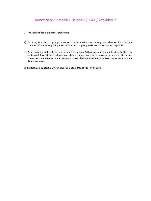 Matemática 1 medio-Unidad 2-OA4-Actividad 7