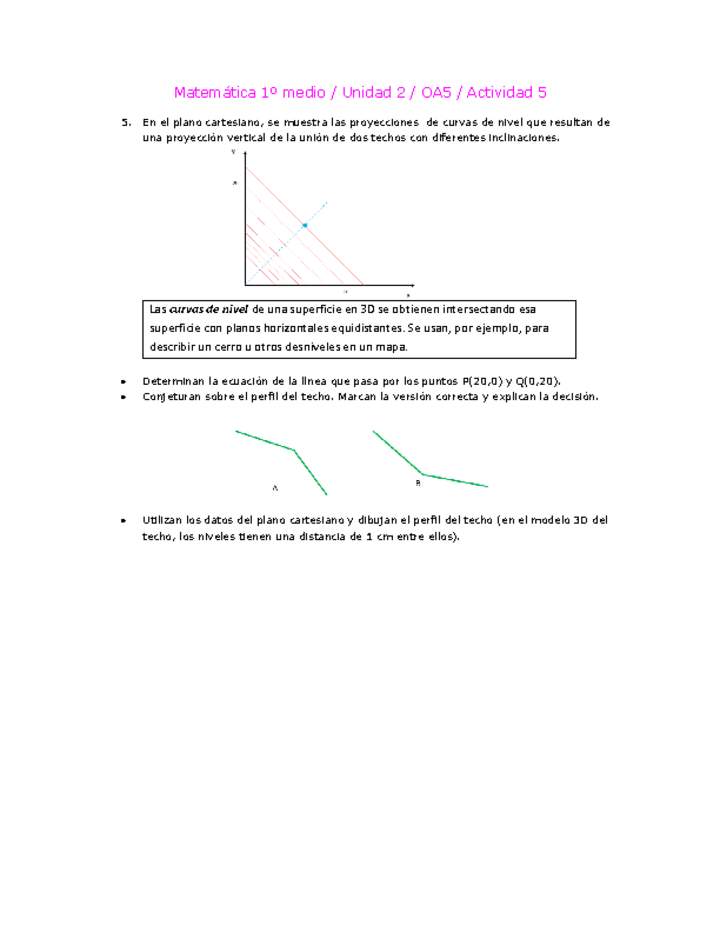 Matemática 1 medio-Unidad 2-OA5-Actividad 5