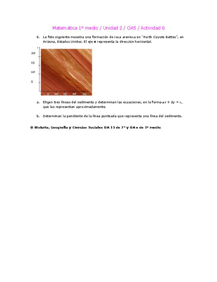 Matemática 1 medio-Unidad 2-OA5-Actividad 6