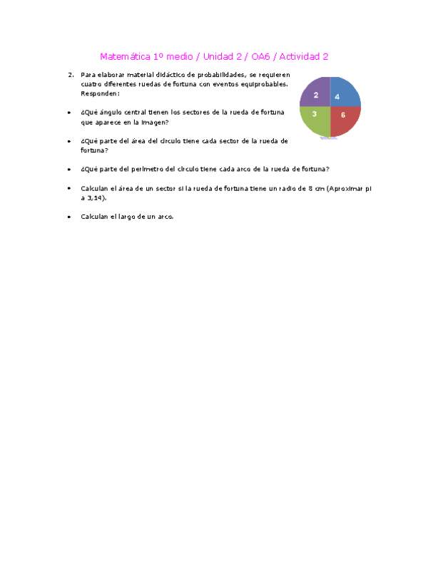 Matemática 1 medio-Unidad 2-OA6-Actividad 2