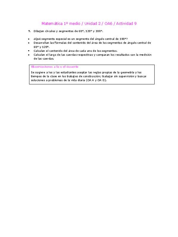 Matemática 1 medio-Unidad 2-OA6-Actividad 9