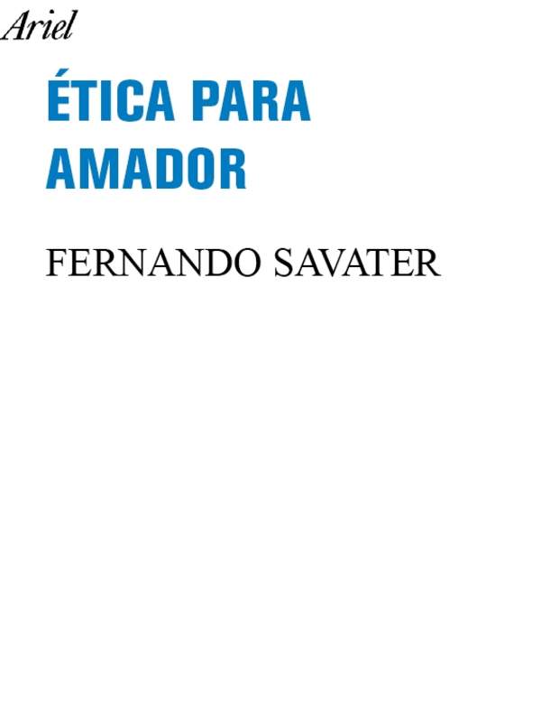 Ética para Amador