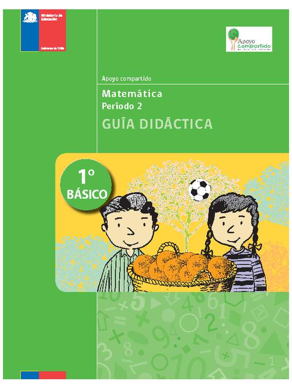 Guía didáctica para la Unidad 2, Matemática 1° básico.