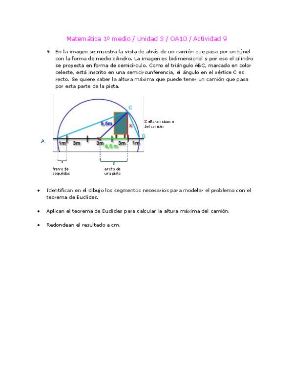 Matemática 1 medio-Unidad 3-OA10-Actividad 9