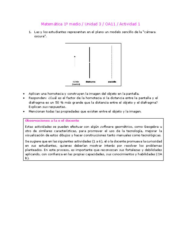 Matemática 1 medio-Unidad 3-OA11-Actividad 1