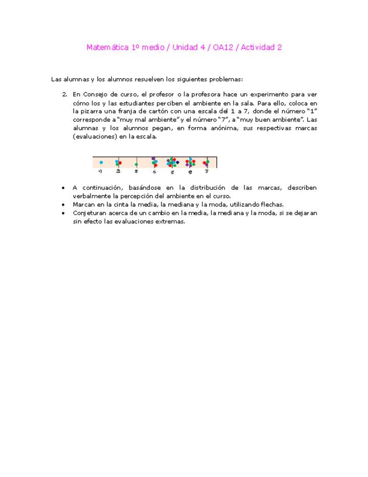 Matemática 1 medio-Unidad 4-OA12-Actividad 2