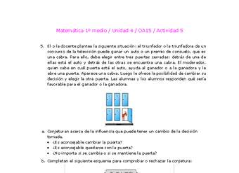 Matemática 1 medio-Unidad 4-OA15-Actividad 5