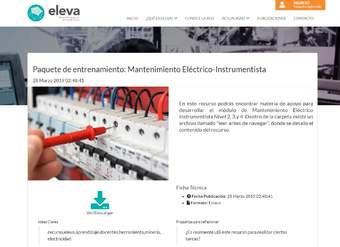 Paquete de entrenamiento: Mantenimiento Eléctrico-Instrumentista