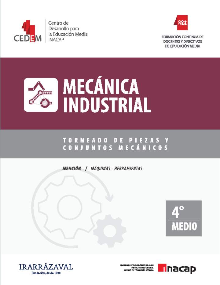 Torneado de piezas y conjuntos mecánicos