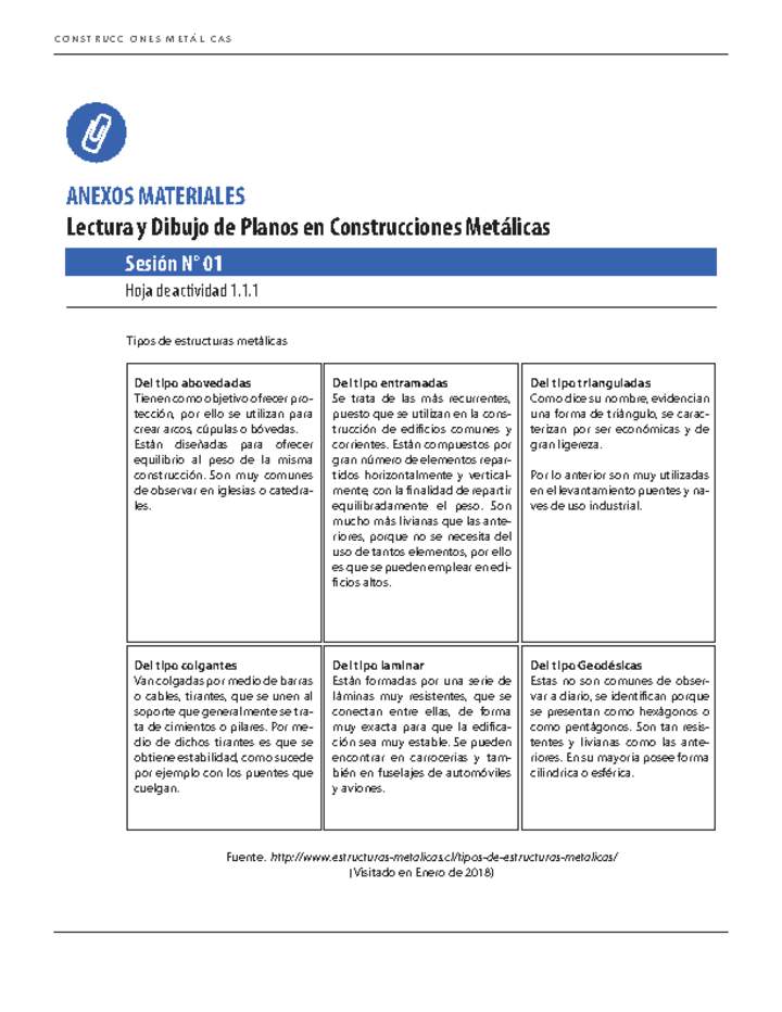 Anexo Lectura y dibujo de planos en construcciones metálicas