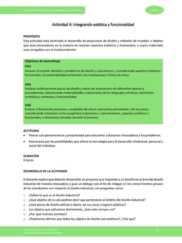 Actividad 4: Integrando estética y funcionalidad