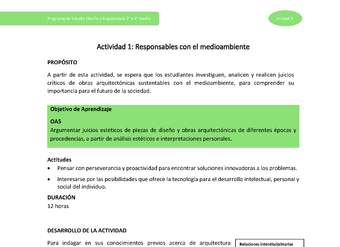 Actividad 1: Responsables con el medioambiente