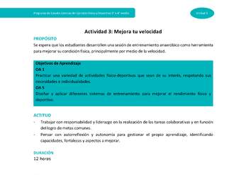 Actividad 3: Mejora tu velocidad