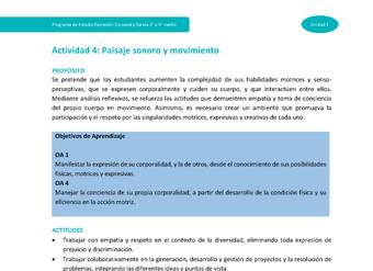 Actividad 4: Paisaje sonoro y movimiento