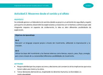 Actividad 2: Moverme desde el sonido y el olfato