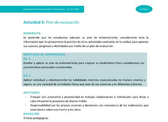 Actividad 4: Plan de evaluación