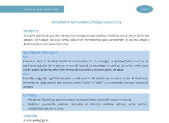 Actividad 4: Ser humano, trabajo y economía