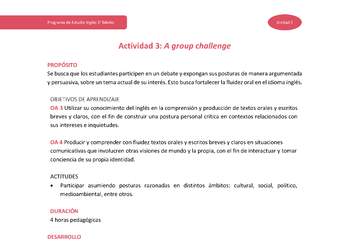 Actividad 3: A group challenge