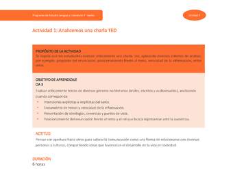 Actividad 1: Analicemos una charla TED