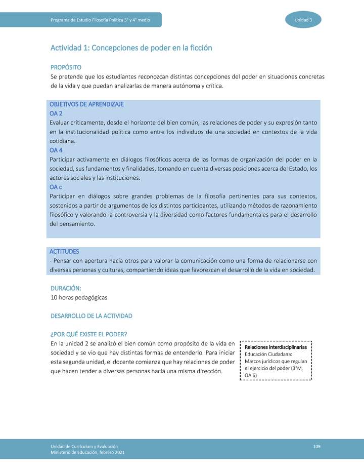 Actividad 1: Concepciones de poder en la ficción