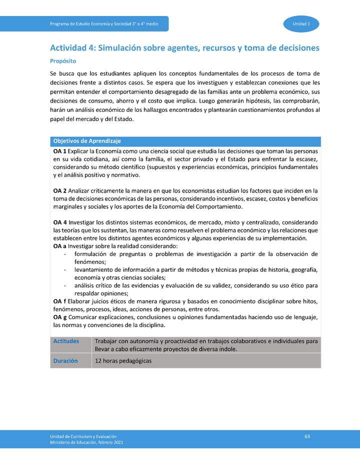 Actividad 4: Simulación sobre agentes, recursos y toma de decisiones