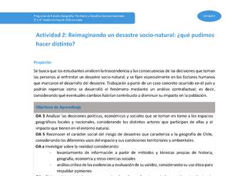 Actividad 2: Reimaginando un desastre socionatural ¿qué pudimos hacer distinto?