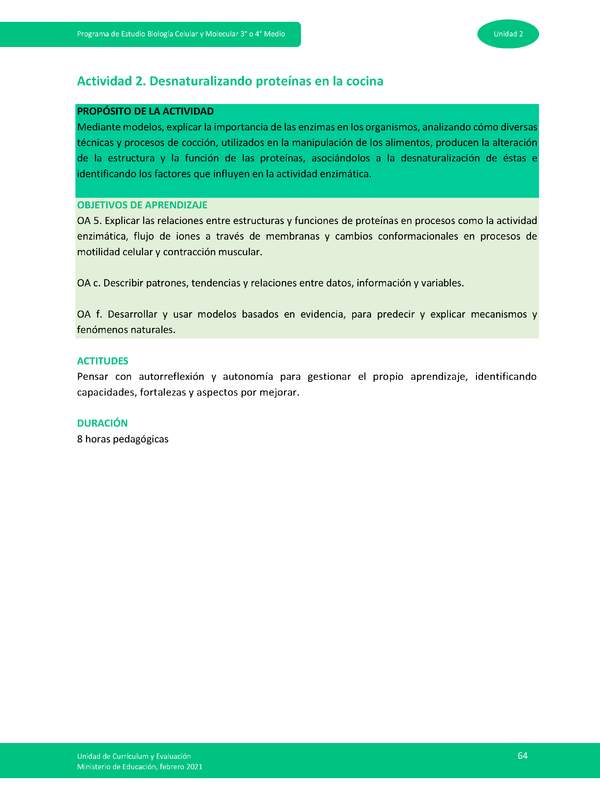 Actividad 2: Desnaturalizando proteínas en la cocina