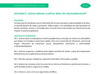 Actividad 3: ¿Cómo obtener y utilizar datos de salud poblacional?