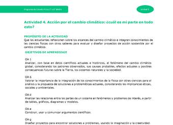 Actividad 4 -.Acción por el cambio climático: ¿cuál es mi parte en todo esto?