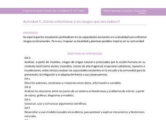 Actividad 4: ¿Cómo enfrentarse a los riesgos que nos rodean?