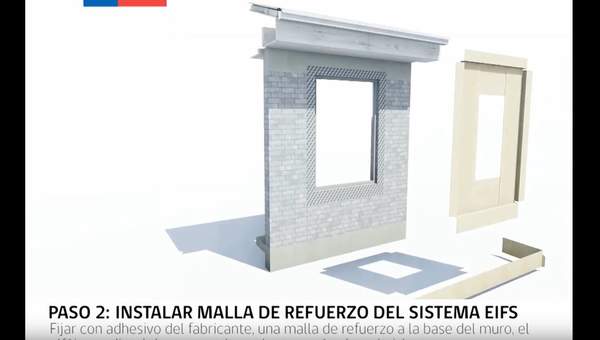 Aislación térmica - muro exterior hormigón albañilería EIFS