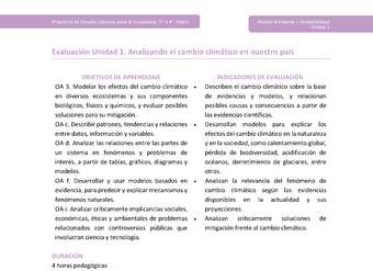 Actividad de evaluación: Analizando el cambio climático en nuestro país