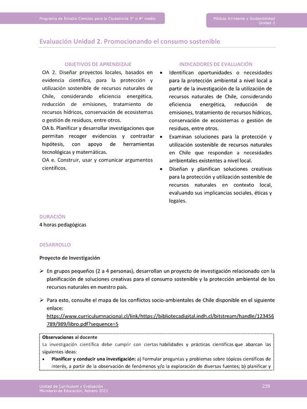 Actividad de evaluación: Promocionando el consumo sostenible