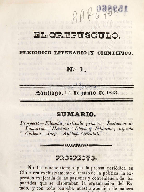 El Crepúsculo (1843-1844)