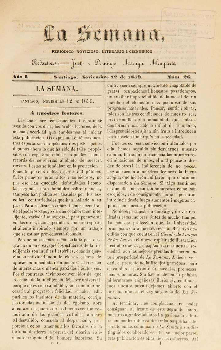 La semana (1859-1860)