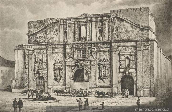 El incendio de la iglesia de la Compañía de Jesús (1863)