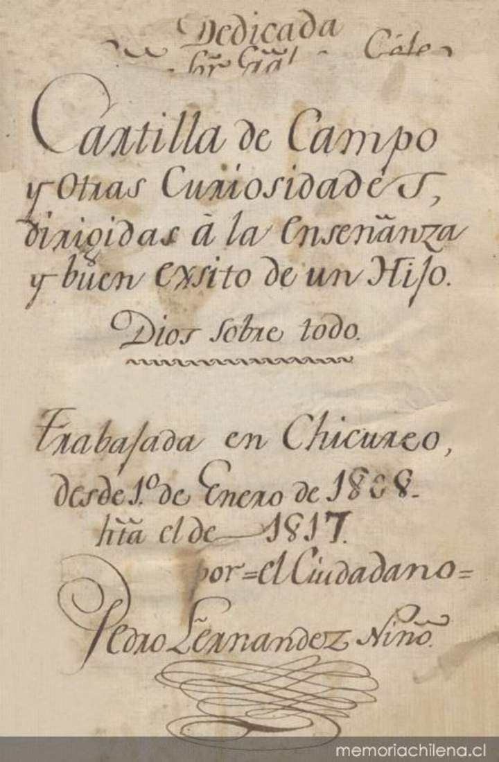 Cartilla de campo (1808-1817)