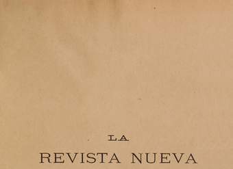 La Revista Nueva (1900-1903)