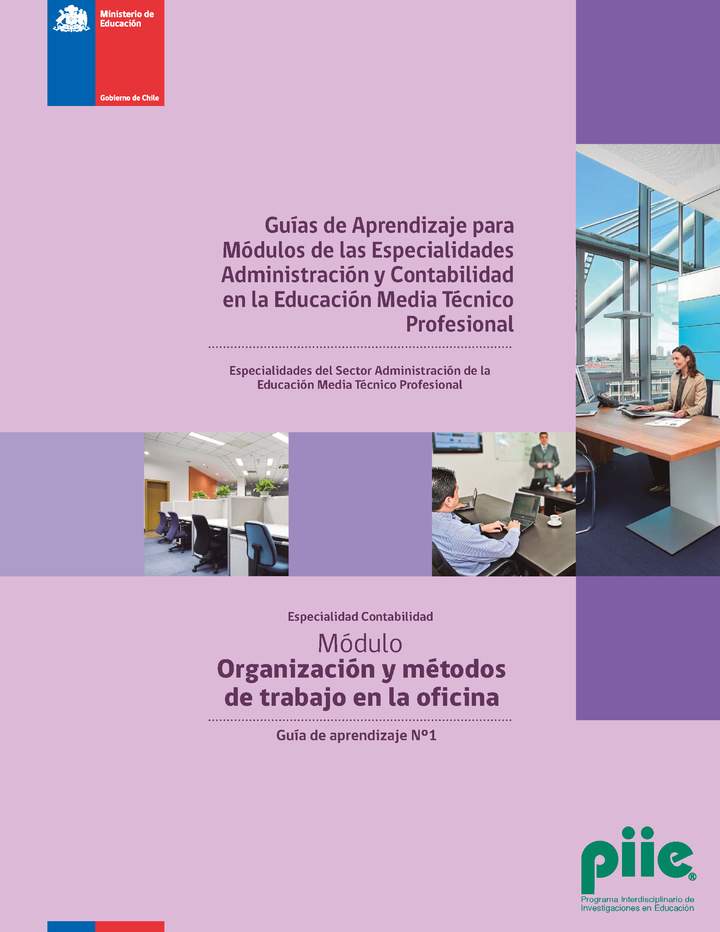 Organización y métodos de trabajo en la Oficina Guía 1