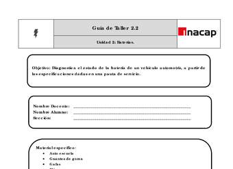 Guía Taller 2.2 Diagnóstico de las baterías